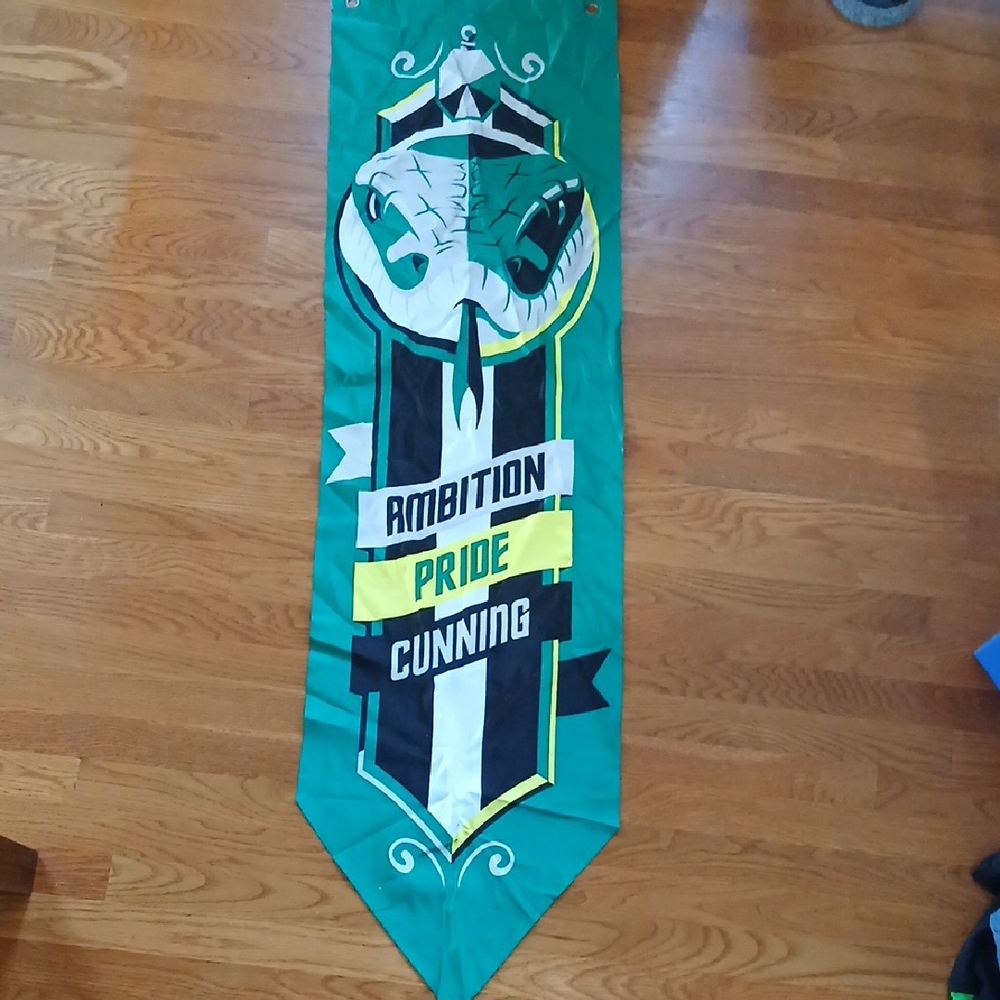 Wizarding World Slytherin Banner Harry Potter Ambition Pride Cunning Decoration